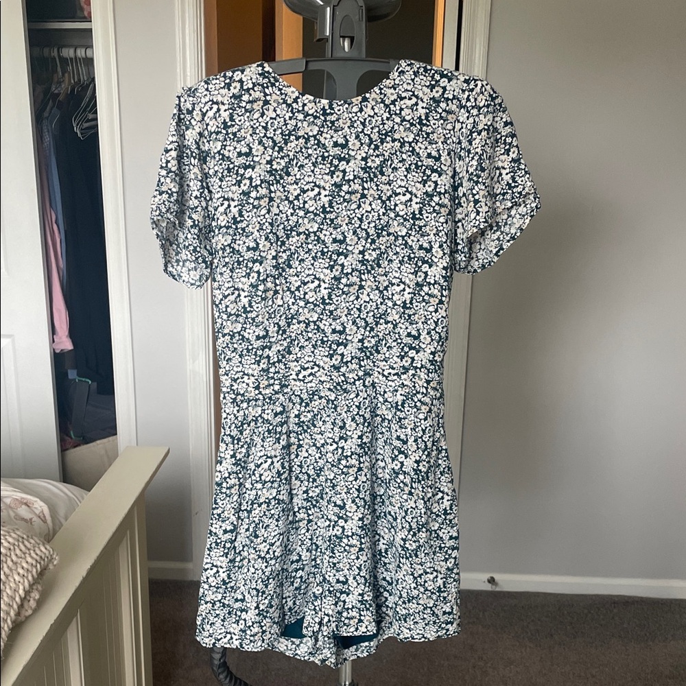 Floral Short Sleeve Romper